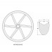[6-Spoke] 700C Gravel Wheelset 40mm (Front+Rear)