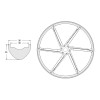 [Cross Country 6-Spoke] 27.5" Mountain Bicycle Carbon Fiber Wheelset 36mm 1480g