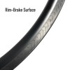 [CRX 45] Premium Wide (21mm Int) Road Bicycle Carbon Rim 45mm 360g