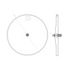 [Disc Wheel] Carbon Fiber Road Bicycle Disc Rear Wheel (20mm int) 970g