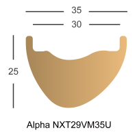 [Premium Cross Country] Alpha 29" Mountain Bicycle Carbon Rim 35mm 280g