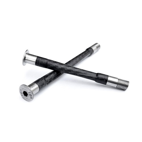 Ultralight Carbon Fiber Thru Axle for Road or Gravel Bicycle 30g