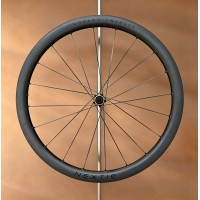 [Alpha 40 Wheelset] Road Bicycle Carbon Fiber Wheelset w/ Carbon Fiber Spokes Weight 910g