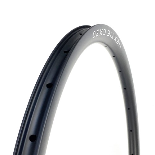 [NXT30GX] PREMIUM Gravel Bike 30mm Depth 700C Carbon Fiber Rim Clincher [Tubeless Compatible]