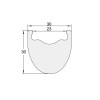 [BMX] 24" 507 BMX Carbon Bicycle Rim 30mm x 30mm 420g