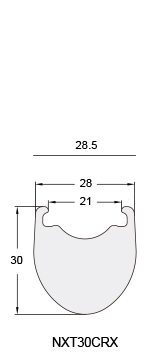 CRX Wide Road Carbon Fiber Bicycle Rim and wheel NXT30CRX