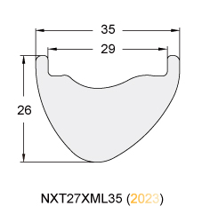 Ultralight Carbon Fiber Mountain Bicycle Rim NXT27XML35