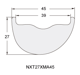 Ultralight Carbon Fiber Mountain Bicycle Rim NXT27XMA45