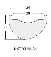 Ultralight Carbon Fiber Mountain Bicycle Rim NXT29UML34