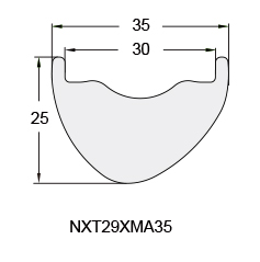 Ultralight Carbon Fiber Mountain Bicycle Rim NXT29XMA35