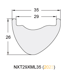 Ultralight Carbon Fiber Mountain Bicycle Rim NXT29XML35