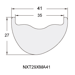 Ultralight Carbon Fiber Mountain Bicycle Rim NXT29XMA41