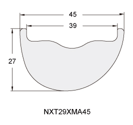 Ultralight Carbon Fiber Mountain Bicycle Rim NXT29XMA45