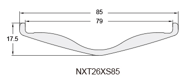 Xiphias 26 inch carbon fat bike rim NXT26XS85