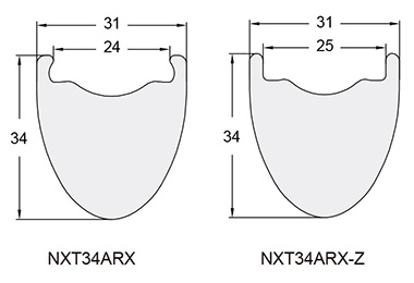 ARX All Road Carbon Fiber Bicycle Rim and wheel NXT34ARX