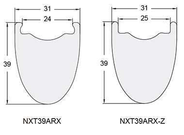 ARX All Road Carbon Fiber Bicycle Rim and wheel NXT39ARX