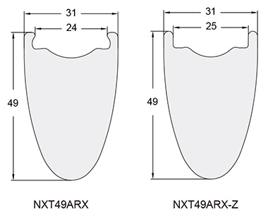 ARX All Road Carbon Fiber Bicycle Rim and wheel NXT49ARX