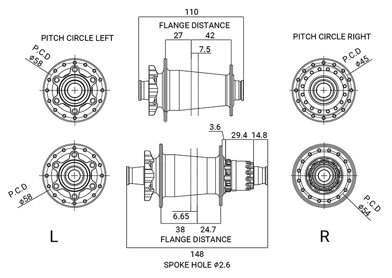 MTB Rollingstar Bicycle Hubs for carbon bicycle