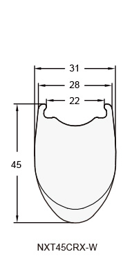 CRX Wide Road Carbon Fiber Bicycle Rim and wheel NXT45CRX-W