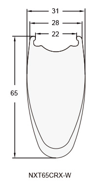 CRX Wide Road Carbon Fiber Bicycle Rim and wheel NXT65CRX-W